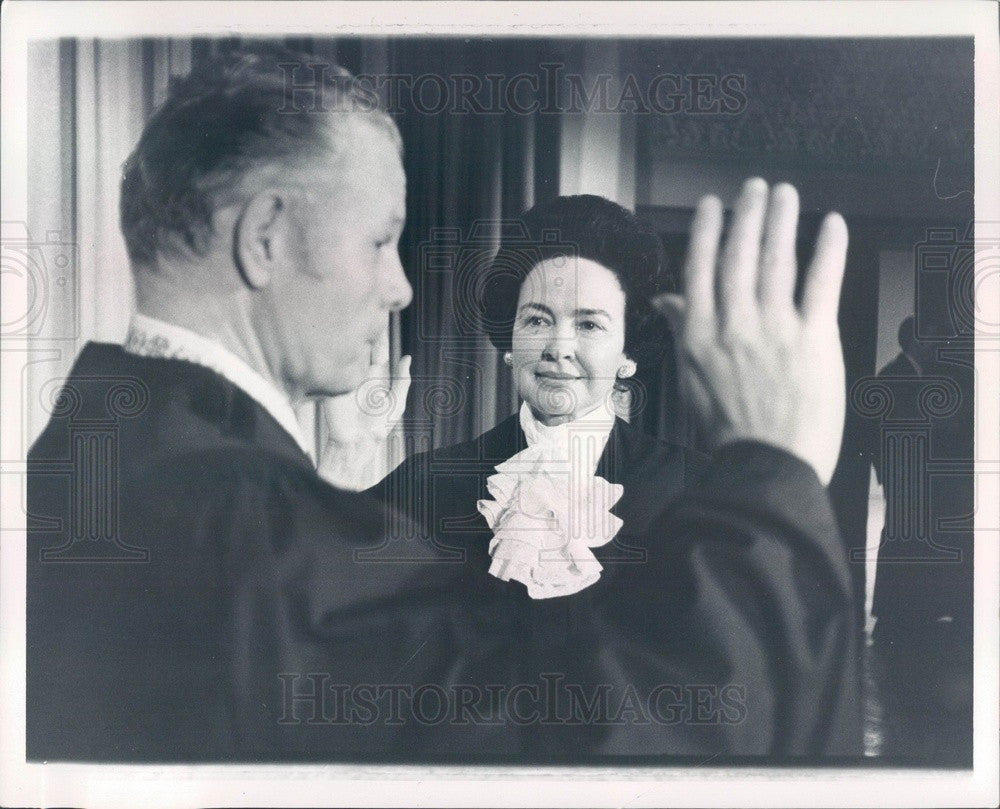 1972 Detroit, Michigan Justice Mary Coleman, Judge Creighton Coleman Press Photo - Historic Images