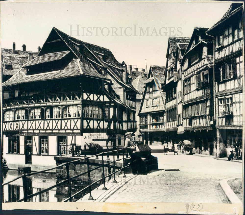 1940 France Strasbourg on the Rhine Press Photo - Historic Images