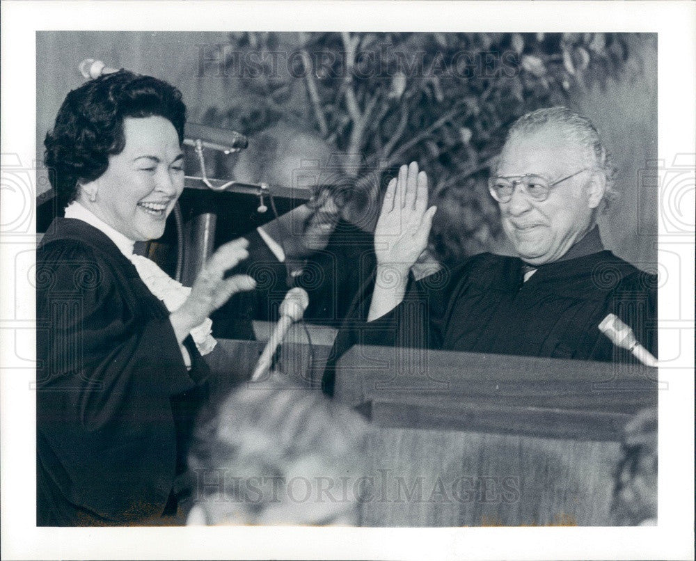 1981 Detroit, Michigan Judge Mary Coleman, Frederick Byrd Press Photo - Historic Images