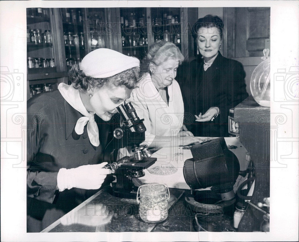 1954 Food and Drug Administration Coffee Bean Testing Press Photo - Historic Images