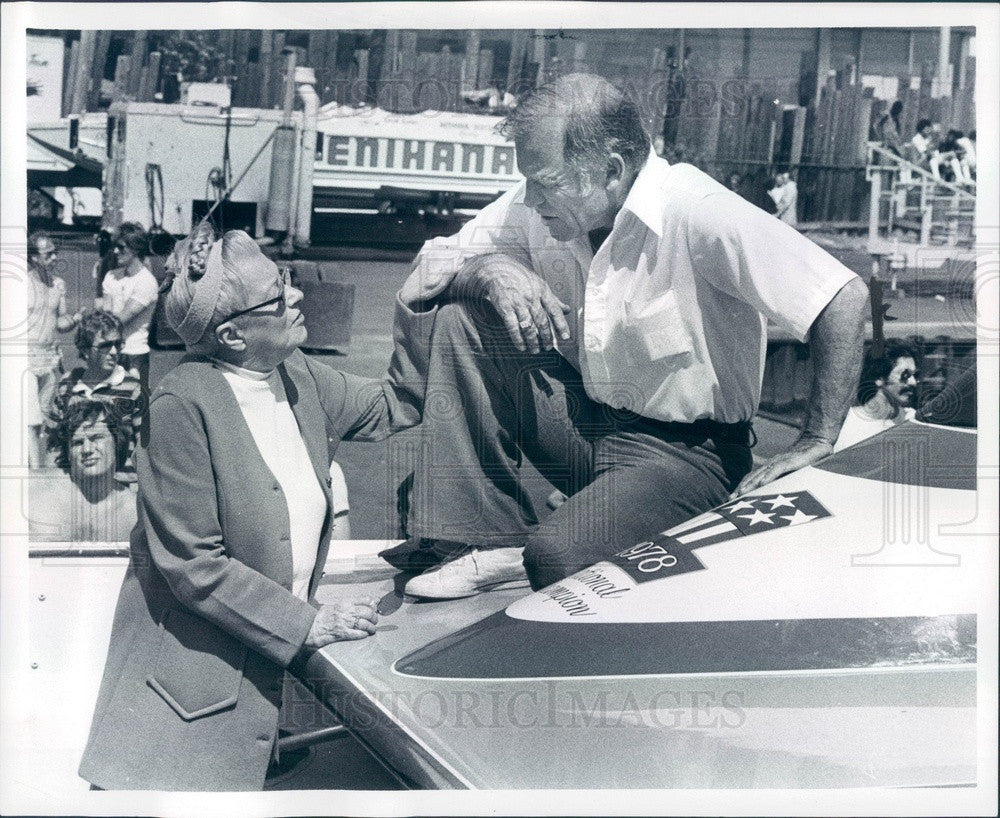 1979 Detroit, Michigan Champion Boat Racer Bill Muncey Press Photo - Historic Images