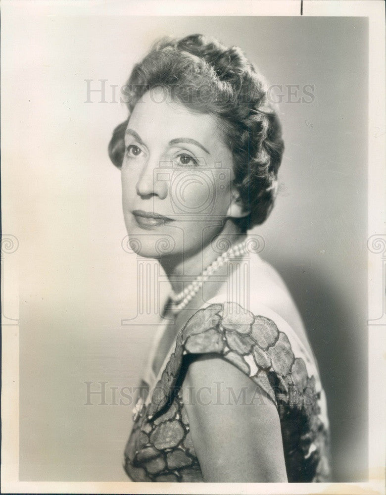 1966 NBC News United Nations Correspondent Pauline Frederick Press Photo - Historic Images