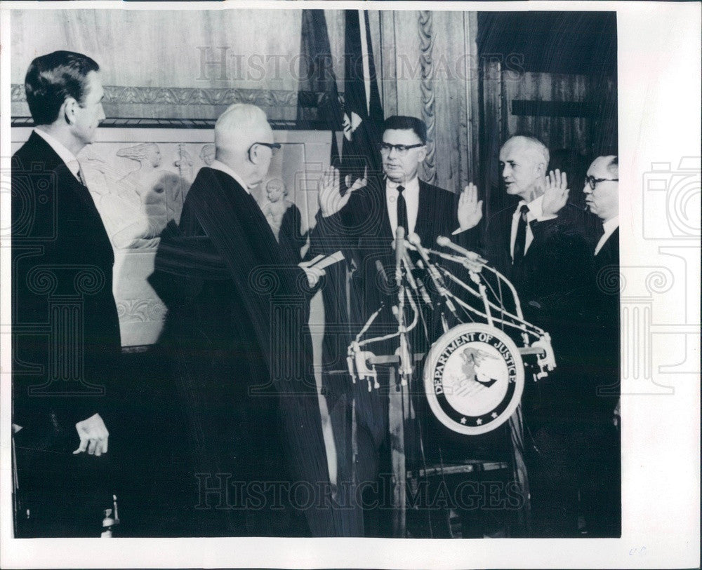 1969 US Federal Law Enforcement Administrator Patrick Murphy Press Photo - Historic Images