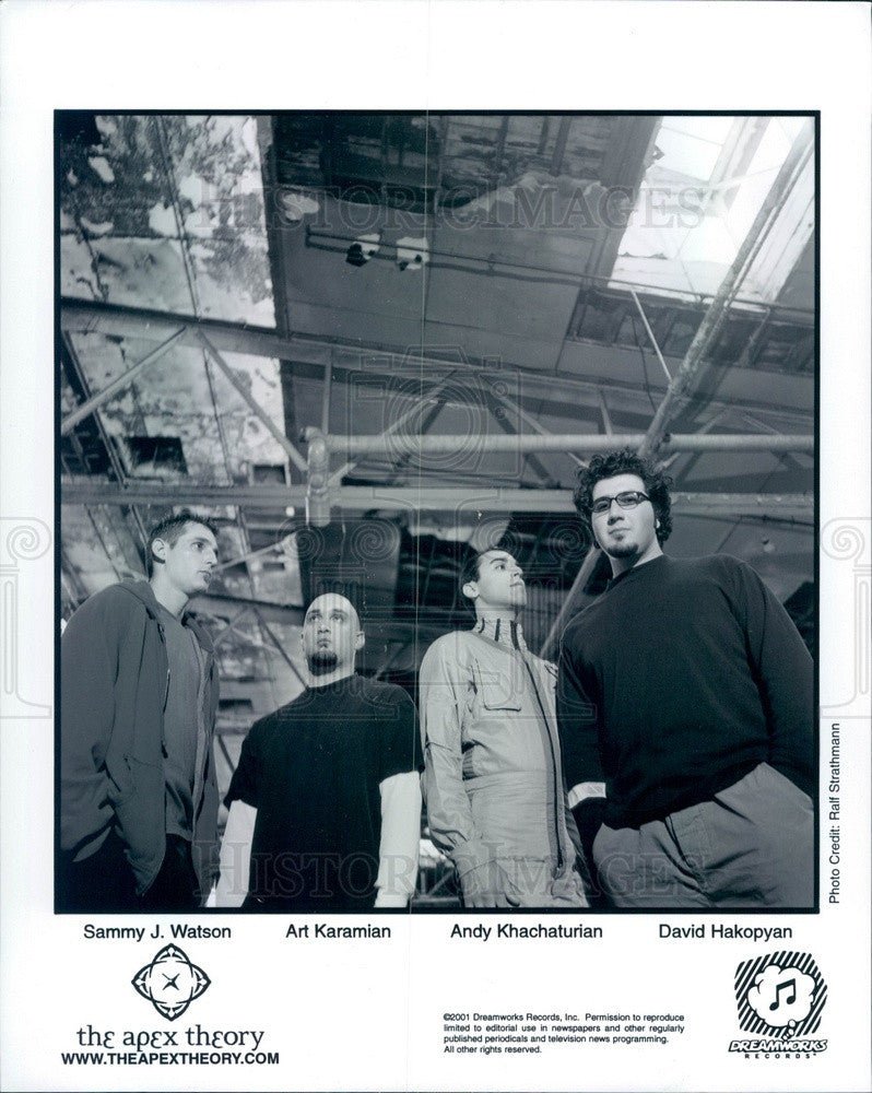 2001 Rock Band The Apex Theory Press Photo - Historic Images