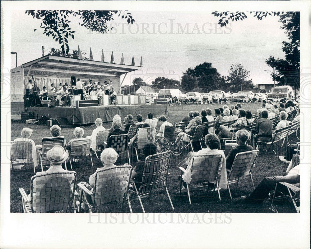 1983 Detroit Michigan The Downriver Big Band Press Photo - Historic Images