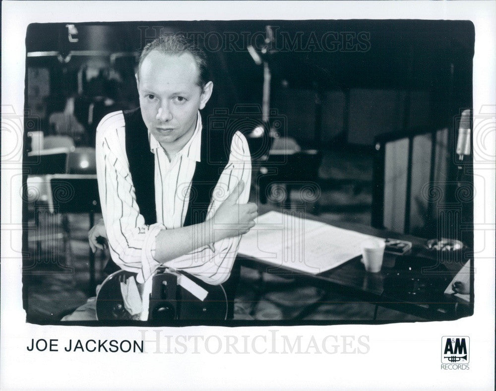 1988 English Punk/Pop/Jazz/Classical Musician/Singer Joe Jackson Press Photo - Historic Images