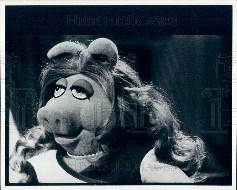 1981 Muppet&#39;s Character Miss Piggy Press Photo - Historic Images