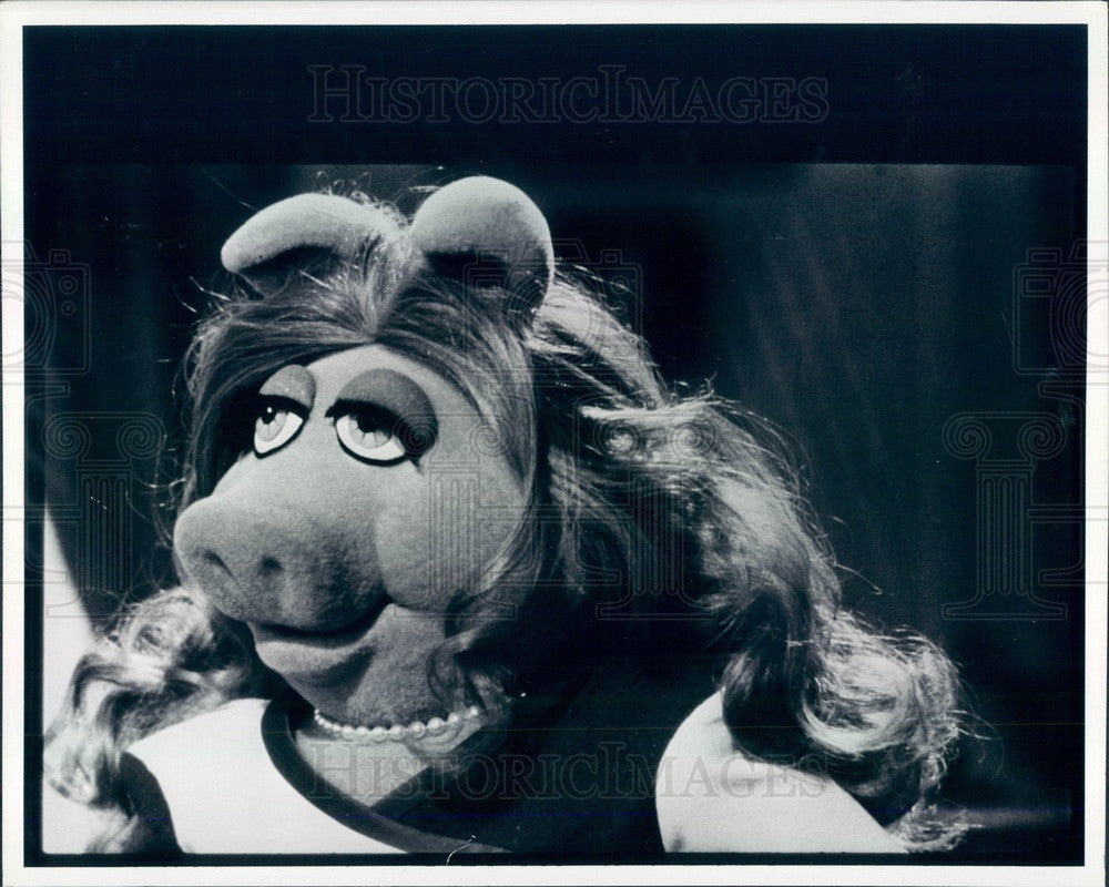 1981 Muppet's Character Miss Piggy Press Photo - Historic Images