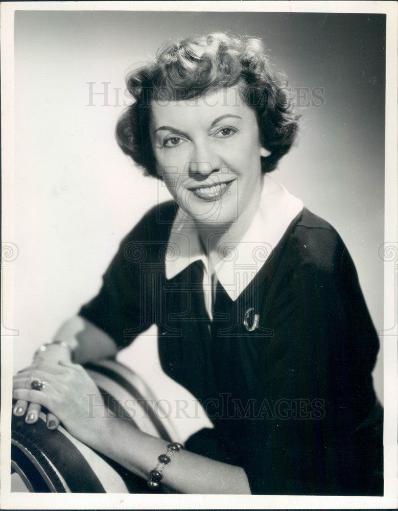 1959 NBC News United Nations Correspondent Pauline Frederick Press Photo - Historic Images
