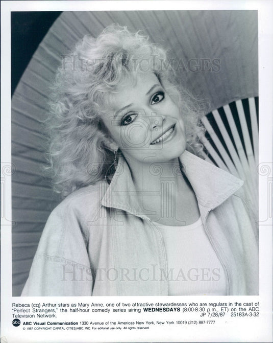 1987 American Hollywood Actress Rebeca Arthur Press Photo - Historic Images