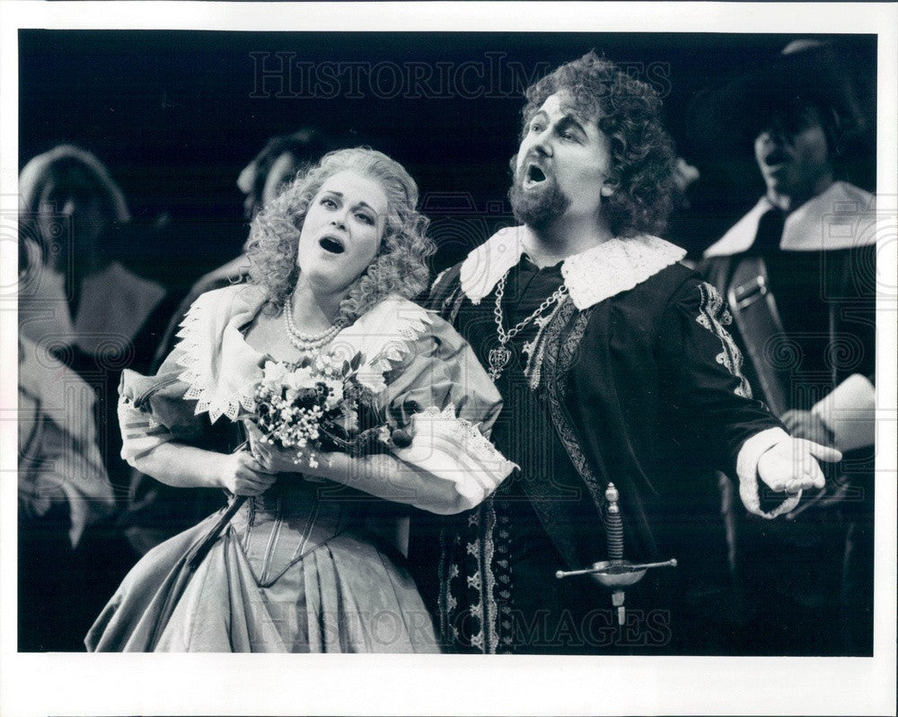 1991 Chicago, Illinois Lyric Opera June Anderson &amp; Chris Merritt Press Photo - Historic Images