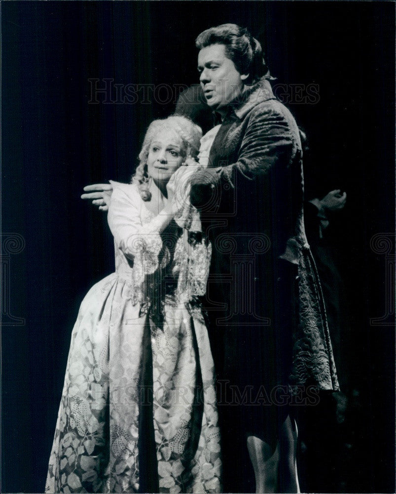 1991 NYC Metropolitan Opera Hakan Hagegard &amp; Teresa Stratas Press Photo - Historic Images