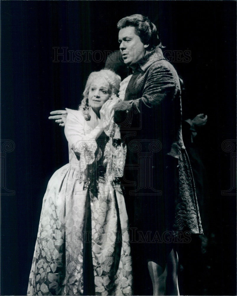 1991 NYC Metropolitan Opera Hakan Hagegard & Teresa Stratas Press Photo - Historic Images