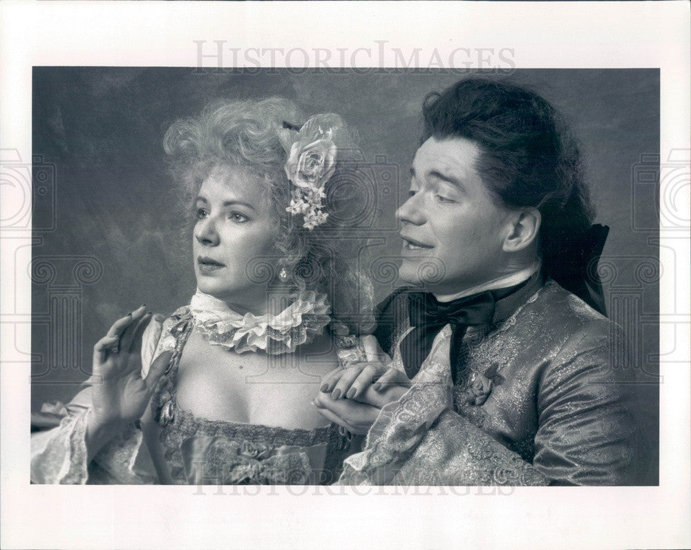 1989 Chicago, Illinois Opera Theater Karen Hunt &amp; Robert Tate Press Photo - Historic Images