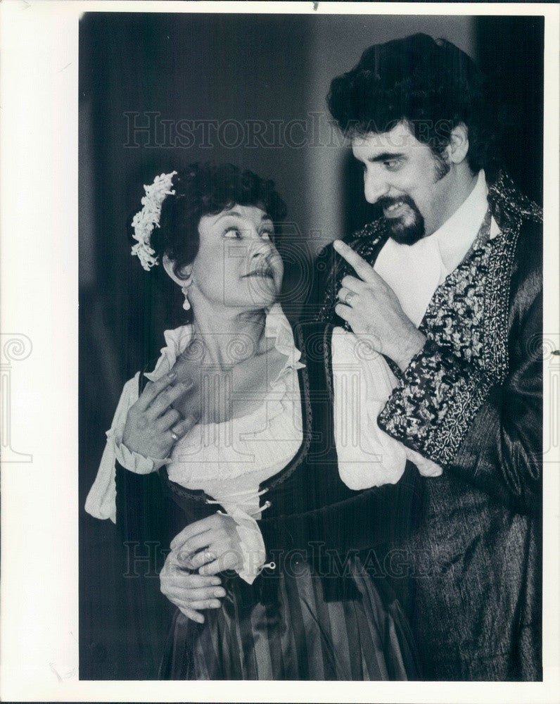 1984 Chicago, IL Opera Theater Enrique Baquerizo & Maria Lagios Press Photo - Historic Images