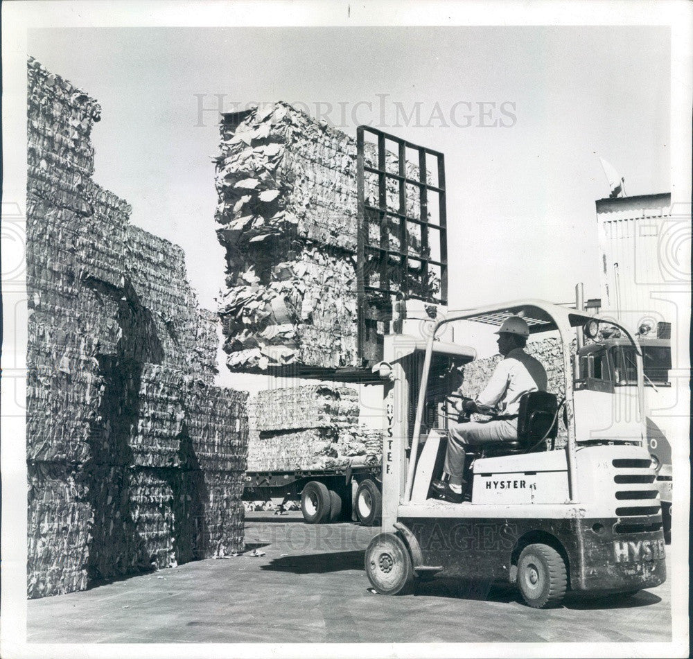 1970 Chicago, Illinois Georgia-Pacific Corp Recycled Paper Press Photo - Historic Images
