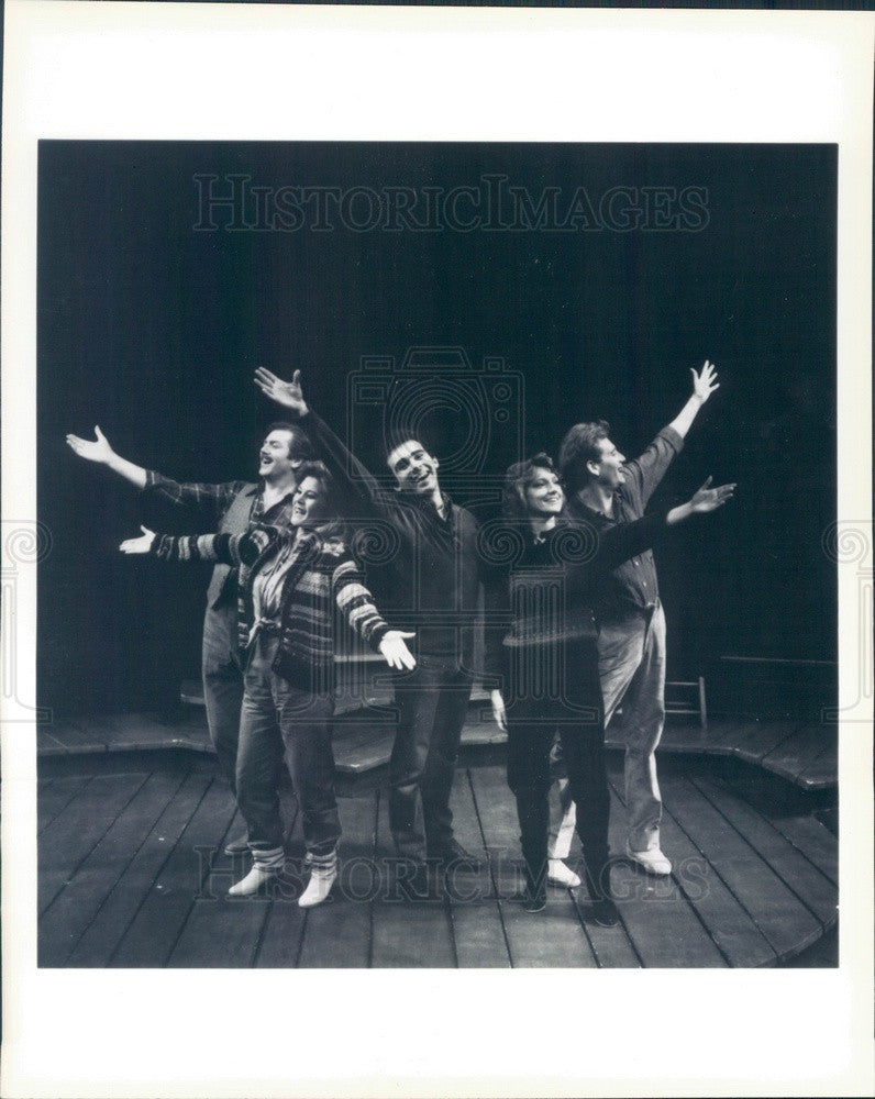 1985 Actors Steve Arlen, Hollis Resnick, John Herrera, Kathy Taylor Press Photo - Historic Images