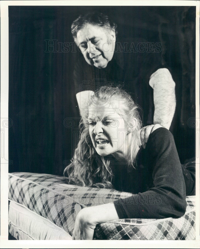 1980 Actors Janice St John &amp; C. Thomas Cunliffe in Getting Out Press Photo - Historic Images