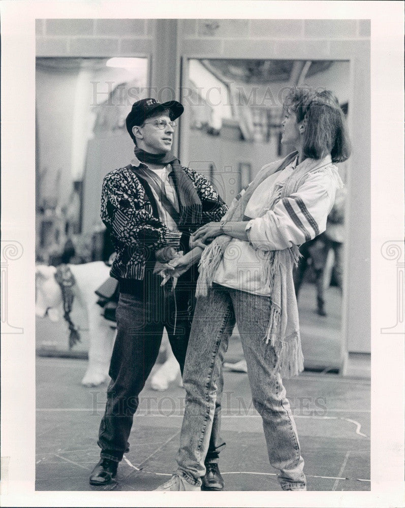 1990 Actors Ross Lehman &amp; Shannon Cochran in Into The Woods Press Photo - Historic Images