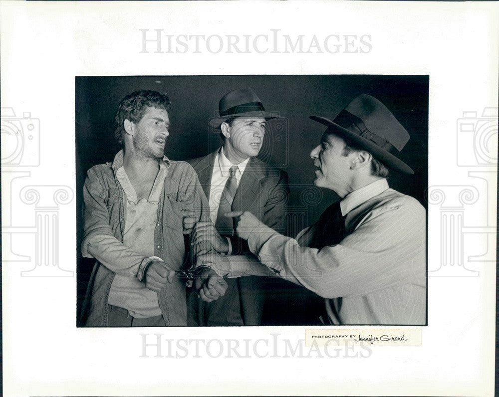 1986 Actors Jeffrey Steele, Terry Bozeman, John Roeder Press Photo - Historic Images