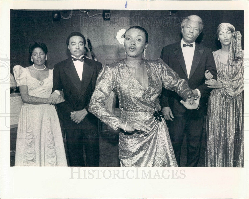 1984 Actors Bridget Taylor, Edward Richardson, Laura Walls Press Photo - Historic Images
