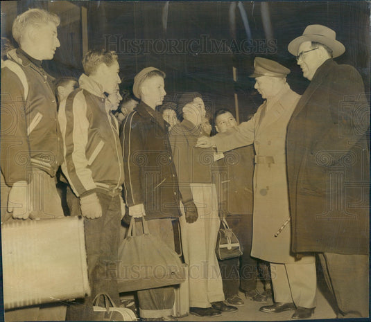 1956 Chicago, Illinois GI Juniors, Maj Gen William Nutter, 5th Army Press Photo - Historic Images