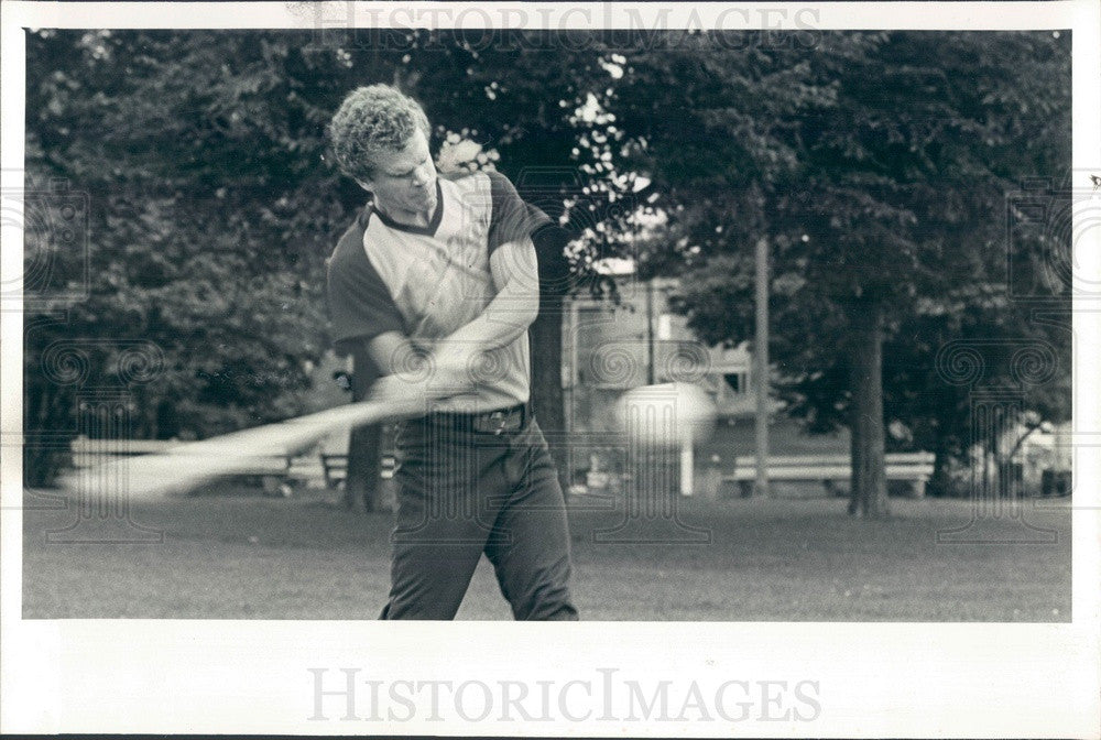 1980 Chicago, IL Beep Baseball for Blind Players, Chicago Bluffs Press Photo - Historic Images