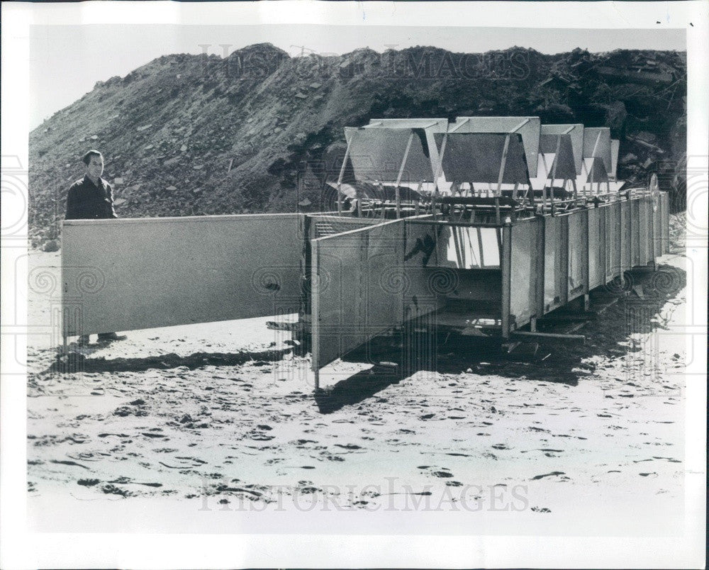 1971 California Wave Machine Electricity Generator Press Photo - Historic Images