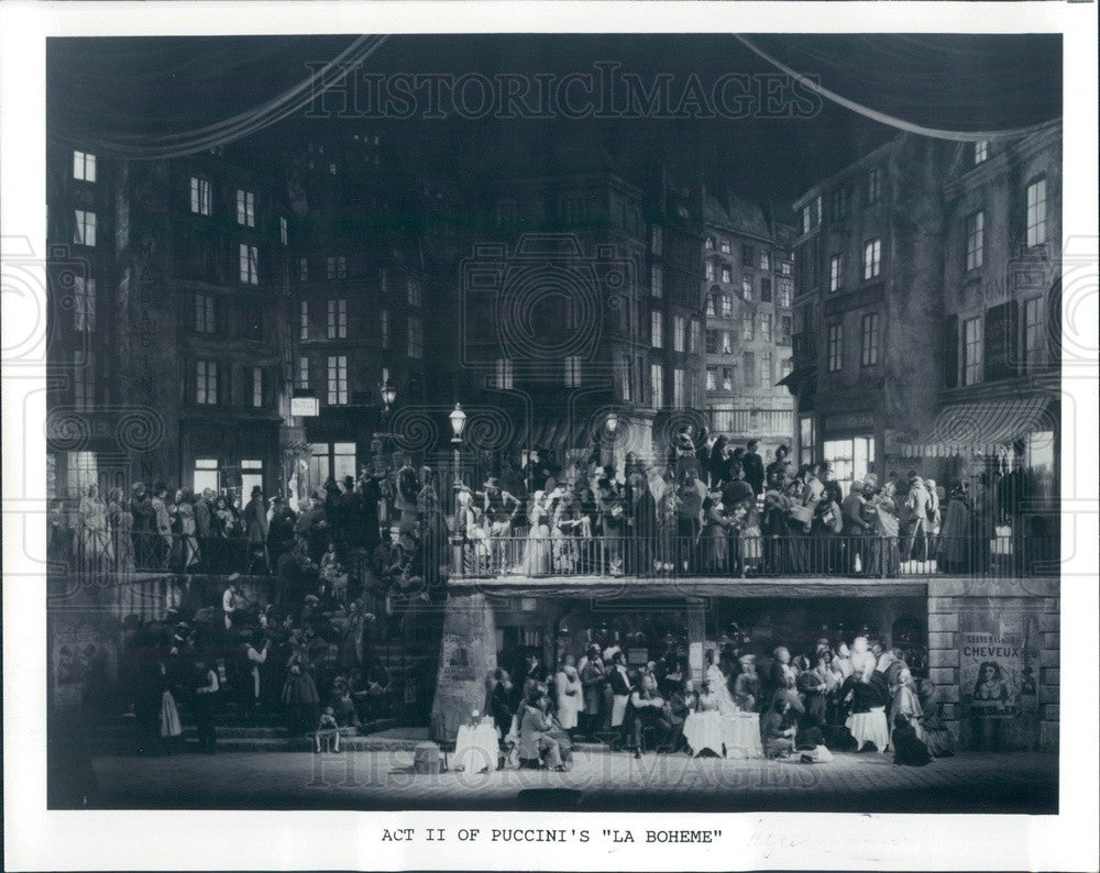 Undated Scene from Opera La Boheme Press Photo - Historic Images