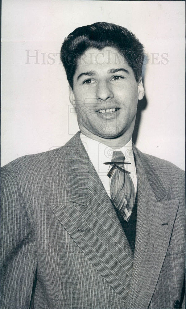 1949 Detroit, Michigan Motorboat Racer Gene Arena Press Photo - Historic Images