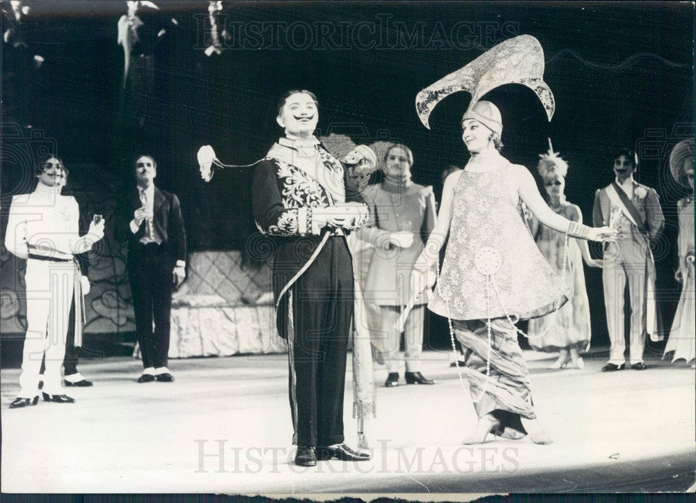 1964 Brussels Opera The Merry Widow, Michel Ferrer &amp; Friedl Teller Press Photo - Historic Images