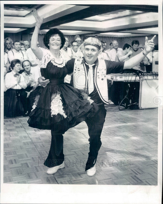 1989 Chicago, Illinois Polka Fest '89, Merna Barnes & Bob Brown Press Photo - Historic Images
