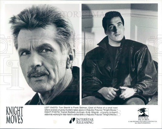 1992 American Hollywood Actors Tom Skerritt & Daniel Baldwin Press Photo - Historic Images