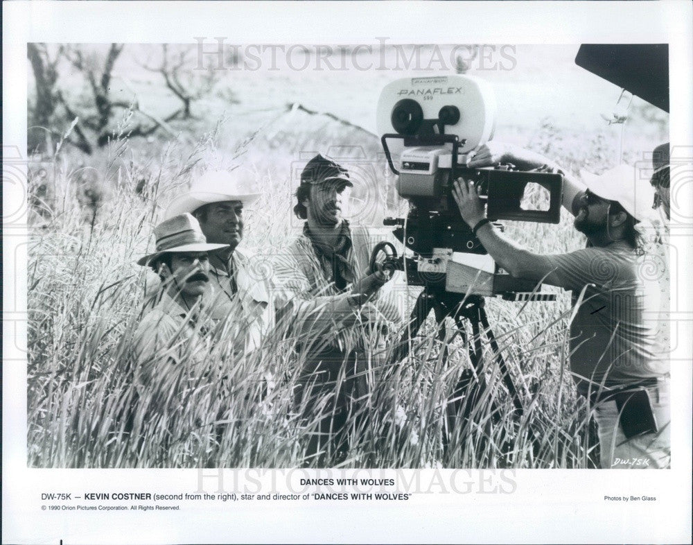 1990 Hollywood Actor/Singer Kevin Costner in Dances With Wolves Press Photo - Historic Images