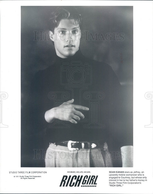 1991 American Hollywood Actor Sean Kanan in Rich Girl Press Photo - Historic Images