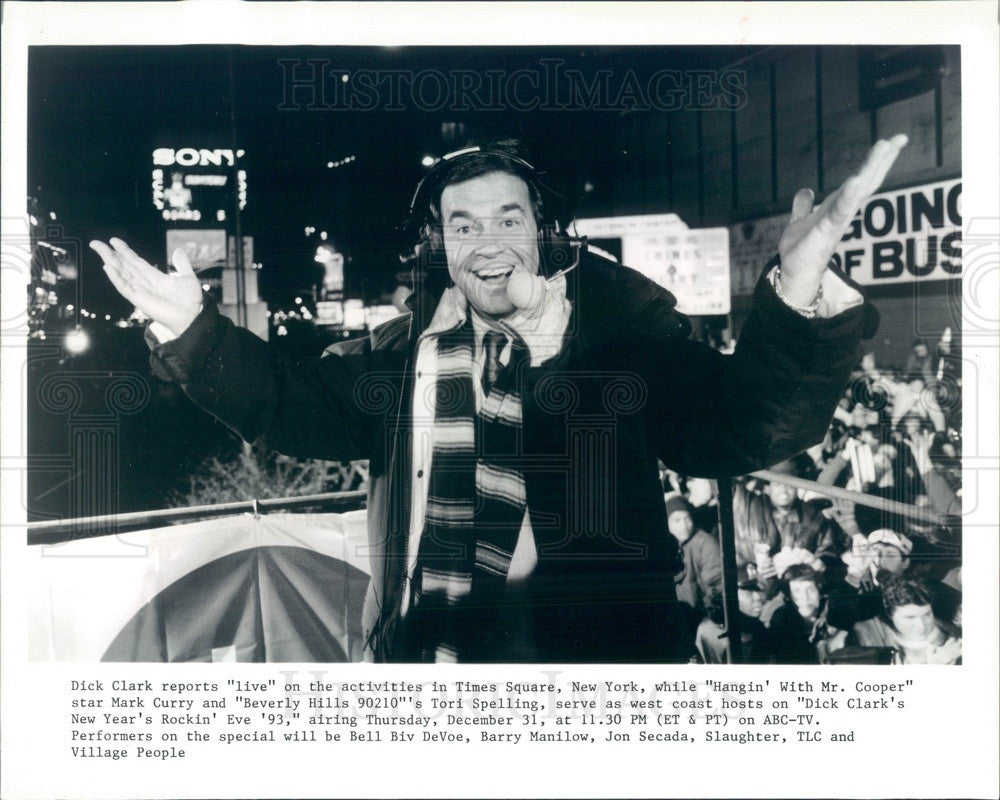 Undated American TV Personality/Game show host Dick Clark Press Photo - Historic Images