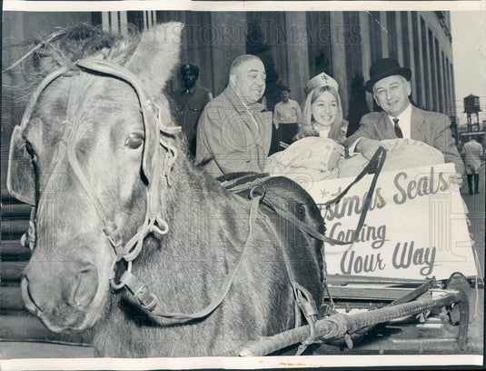 1966 Chicago, Illinois Christmas Seal Queen Marsha Dale Press Photo - Historic Images