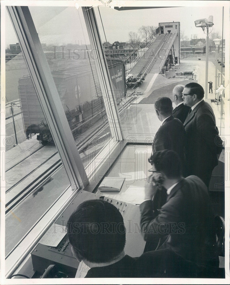 1964 Chicago, IL WH Miner Inc Railroad Research Center Control Tower Press Photo - Historic Images