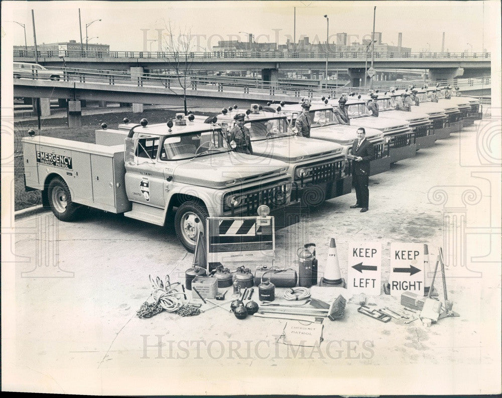 1963 Illinois Highway Emergency Response Vehicles Press Photo - Historic Images