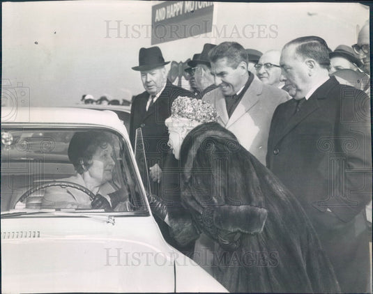 1962 Chicago, Illinois Dan Ryan Expressway Dedication, Mayor Daley Press Photo - Historic Images