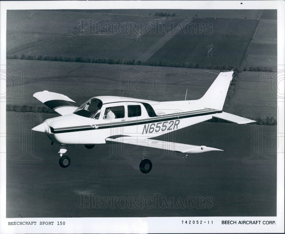 1974 Beechcraft Sport 150 Airplane Press Photo - Historic Images