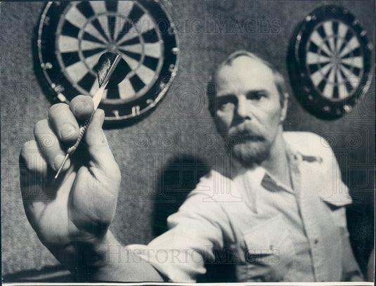 1975 Chicago Area Associated Darters Founder Will Kilkeary Press Photo - Historic Images