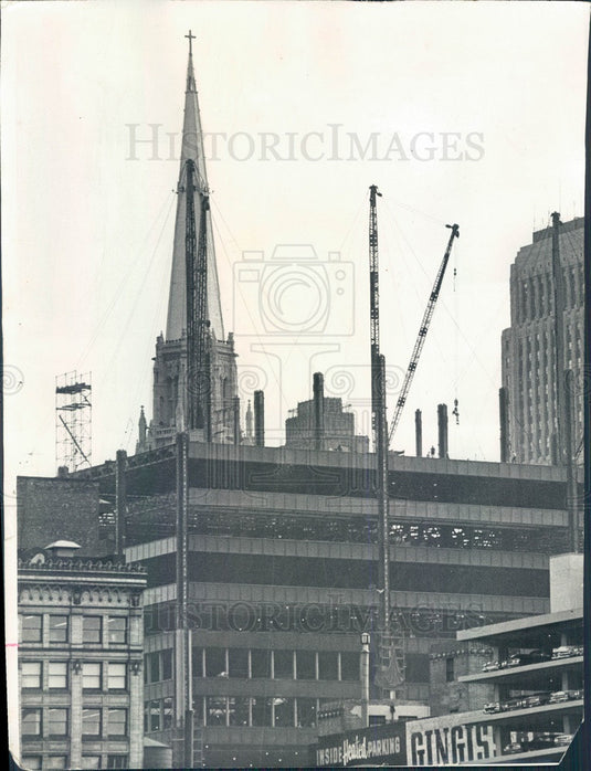 1964 Chicago, Illinois Civic Center Construction Press Photo - Historic Images