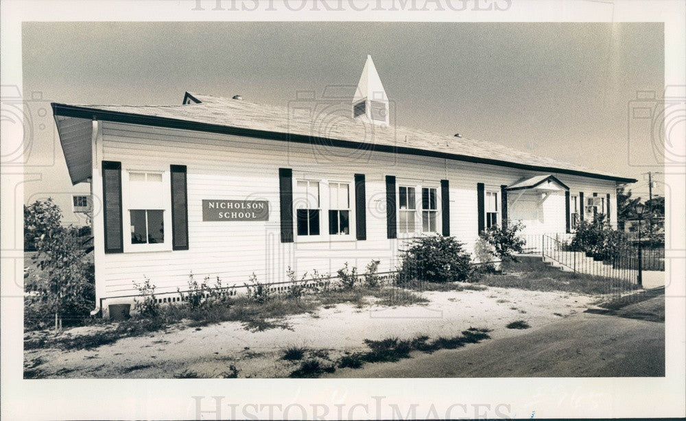 1975 St Petersburg, Florida 1790s Style Nicholson School Press Photo - Historic Images