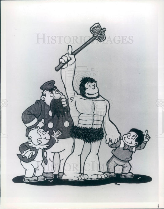 1978 TV Cartoon The Fabulous Funnies, Character Alley Oop Press Photo - Historic Images