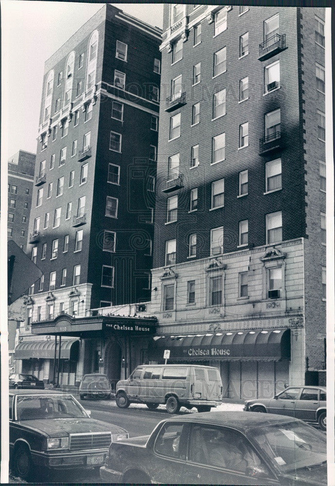 1989 Chicago, Illinois Chelsea House Retirement Hotel Press Photo - Historic Images