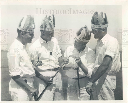 Undated Chicago, IL Mohawk Country Club Golfers, Diadul, Clark, Bue Press Photo - Historic Images