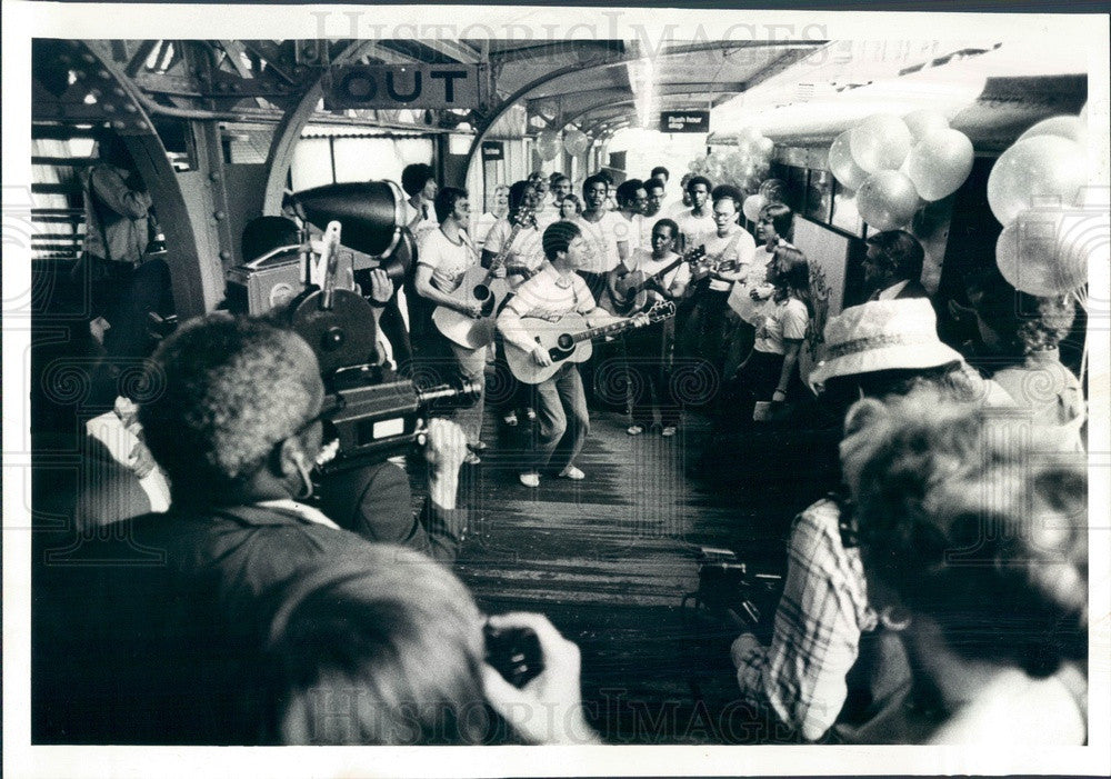 1979 Chicago, Illinois Summertime Chicago Irish Musicians Press Photo - Historic Images