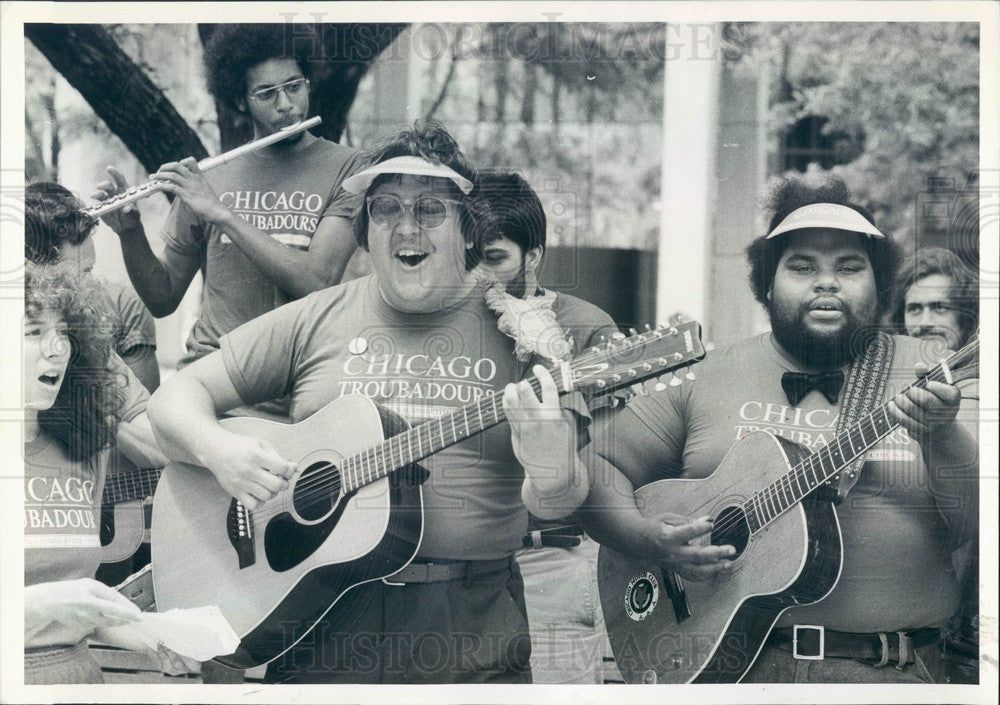 1981 Chicago, Illinois Summertime Chicago Troubadours Press Photo - Historic Images