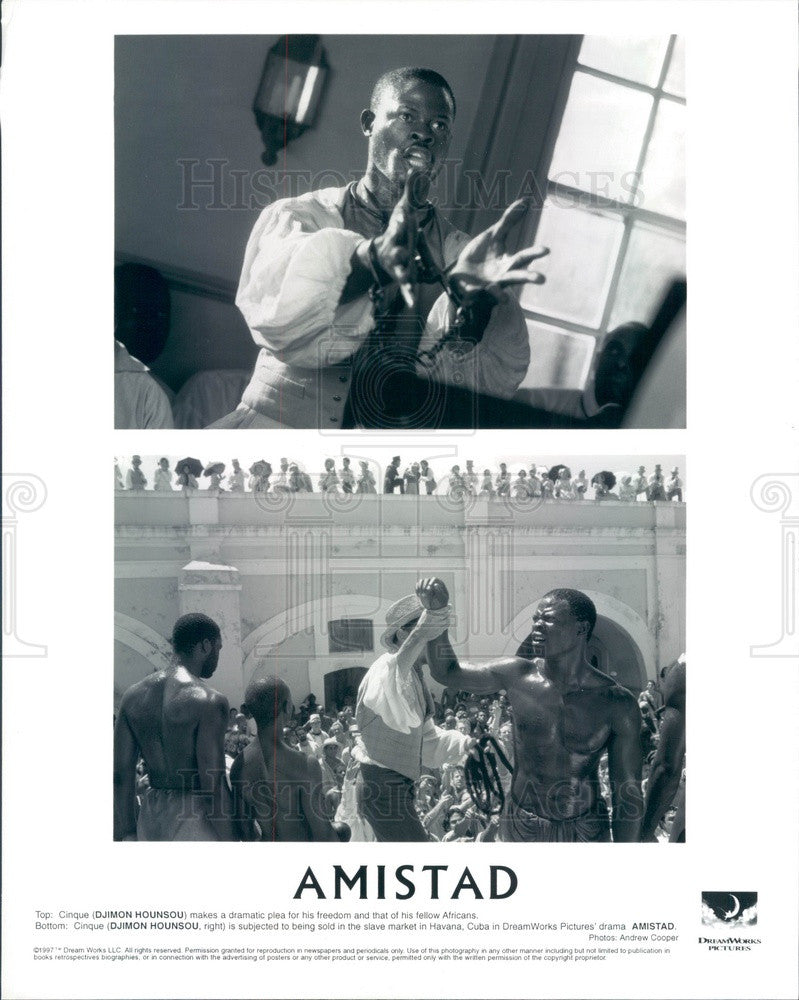 1997 Beninese Actor/Model Djimon Hounsou in Amistad Press Photo - Historic Images